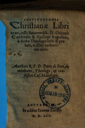 Institutionis Christianae libri tres