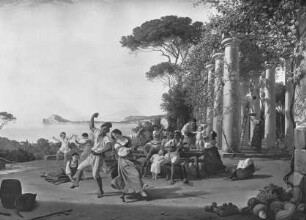 Italienisches Volksleben bei Pozzuoli