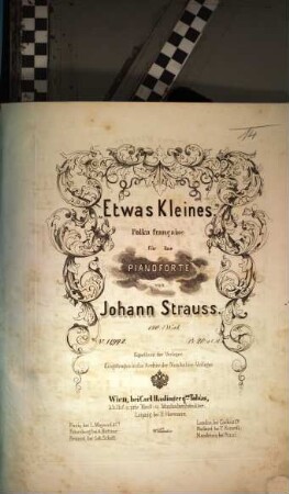 Etwas Kleines : Polka française für das Pianoforte ; 190s Werk