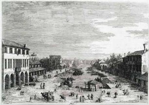 Mestre (Der Canal Salso in Mestre), aus der Folge "Vedute altre prese da i luoghi altre ideate da Antonio Canal"