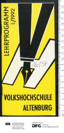 Programm 1. Semester 1992