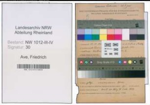 Entnazifizierung Friedrich Ave , geb. 17.11.1910 (Facharbeiter)