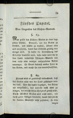 55-70, Fünftes Capitel.