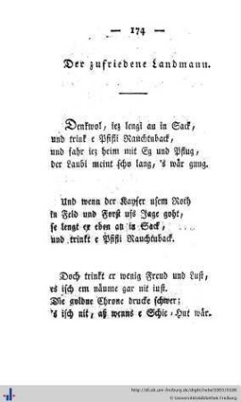 Der zufriedene Landmann