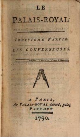 Le Palais-Royal, 3. Les Converseuses