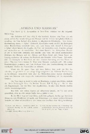 2: "Athena und Marsyas"