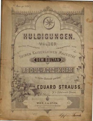 Huldigungen : Walzer für d. Pianoforte ; op. 88