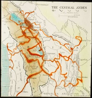 The Central Andes. Authors routes