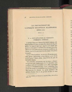 Le Protectorat De L'Afrique Orientale Allemande.