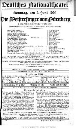 Die Meistersinger von Nürnberg