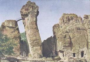 Die Externsteine im Teutoburger Wald. Horn-Bad Meinberg