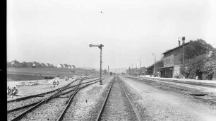 Korntal Bahnhof Gleisanlagen Empfangsgebäude