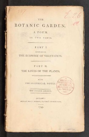 2: containing the loves of the plants.