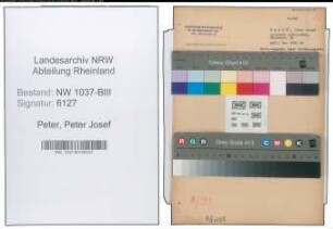 Entnazifizierung Peter Josef Peter , geb. 10.07.1900 (Angestellter)