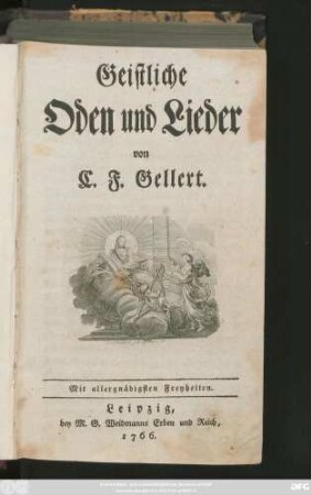 Geistliche Oden und Lieder