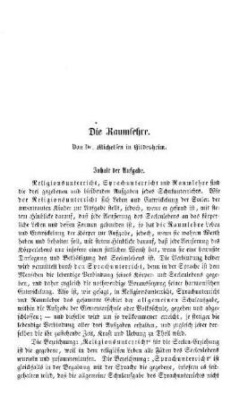 Die Raumlehre