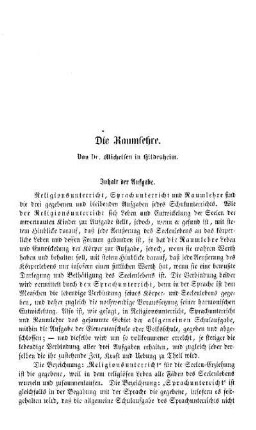 Die Raumlehre