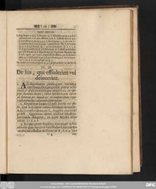 Tit. III. De his, qui effuderint vel deiecerint.