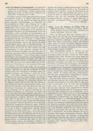 39-40 [Rezension] Archiv für elsässische Kirchengeschichte ; 9.1934