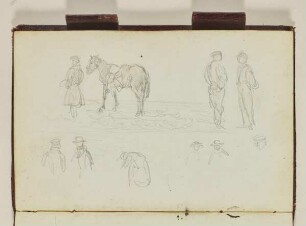 Figurenstudie mit Pferd - Figurenstudie