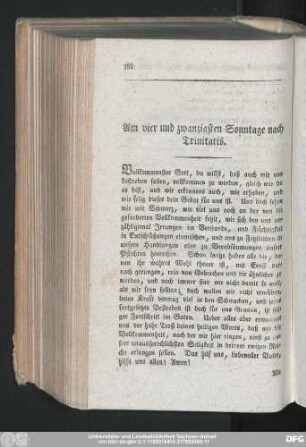 Am vier und zwanzigsten Sonntage nach Trinitatis.