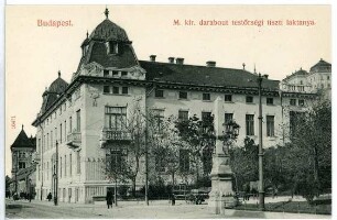 Budapest. M. kir. darabout testörségi tiszti laktanya