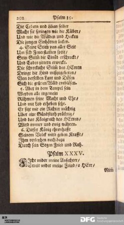 Psalm XXXV, XXXVI, XXXVII