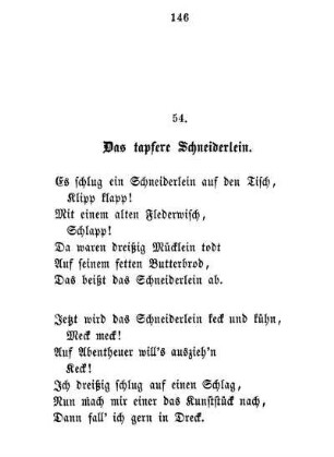 54. Das tapfere Schneiderlein.