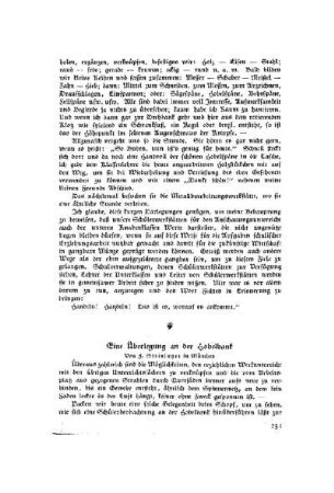 Eine Überlegung an der Hobelbank