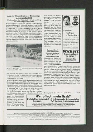 Wiederaufbau der Wirtschaft - Wiederaufstieg der Konsumgenossenschaft
