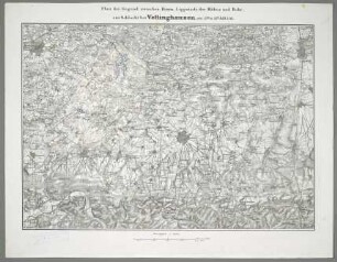 Plan der Gegend zwischen Hamm, Lippstadt, der Möhne und Ruhr, zur Schlacht bei Vellinghausen am 15ten u. 16ten Juli 1761