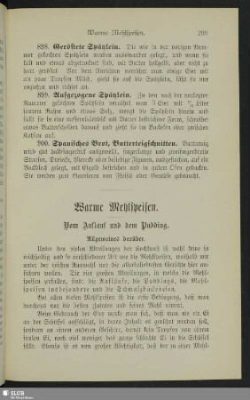 Warme Mehlspeisen. Vom Auflauf und dem Pudding