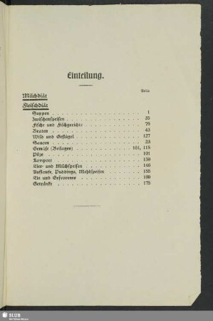 Einteilung