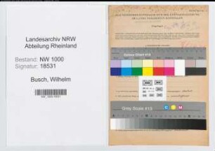 Entnazifizierung Wilhelm Busch, geb. 22.11.1901 (Sprengmeister)