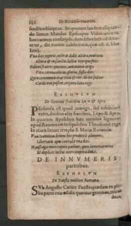 De Innumeris partubus.