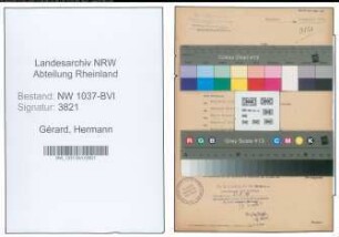 Entnazifizierung Hermann Gérard , geb. 16.07.1888 (Geschaeftsfuehrer)