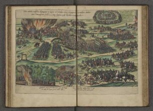 Hac tabula conflictus depingitur et pugna ad Heidam eiusq,[...] item Ditmarsorum facta 20. Junij [...]