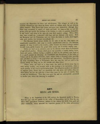 XXV. Mining and Miners.