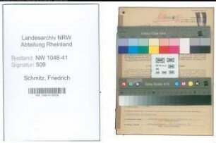 Entnazifizierung Friedrich Schmitz , geb. 07.12.1908 (Polizist)