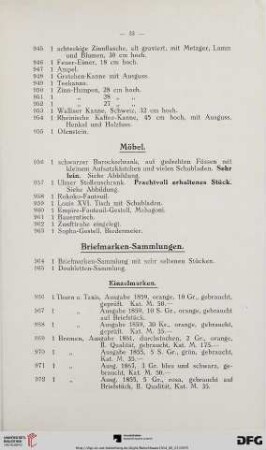Möbel (Nr. 956-963)