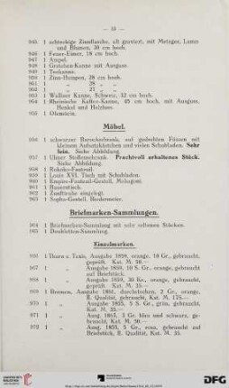 Möbel (Nr. 956-963)
