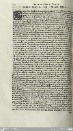 LIBER SEXTUS. DE STELLIS FIXIS.