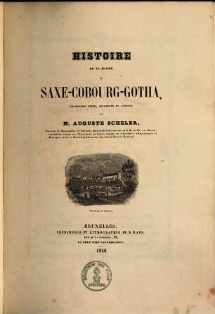 Histoire De La Maison De Saxe-Cobourg-Gotha