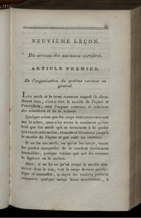 Neuviéme Leçon.