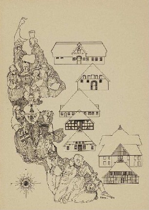 Trachten - Trachten und Bauernhäuser aus Nordfriesland