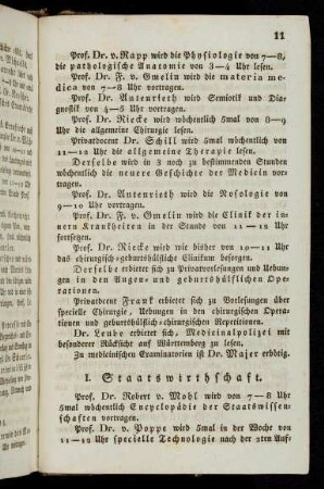 11-12, I. Staatswirthschaft