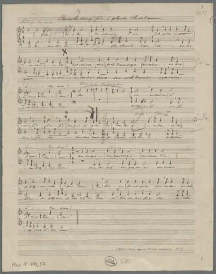 Liturgische Sätze über altevangelische Kyrie- und Gloria-Weisen, Excerpts, Coro, op.13, LüdD p.443 - BSB Mus.N. 119,57 : [caption title:] Bearbeitung für 2 gleiche Chorstimmen