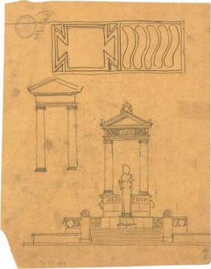 Pfann, Paul; Aschaffenburg; Ludwigsbrunnen - Ansicht, Details