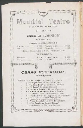 Obras publicadas