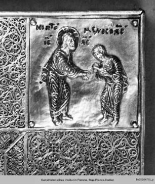 Mandylion : Äußerer Paläologischer Rahmen mit Szenen der Mandylion-Legende : Christus wäscht sein Gesicht